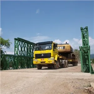 Fabricación de puente de Bailey de estructura de acero de braguero personalizado para la venta
