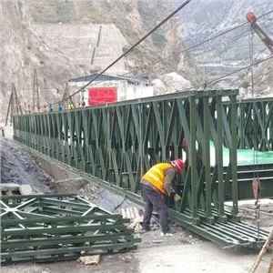Construcción de acero militar Bailey Bridges Productors